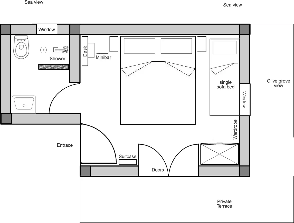 Plan of Kappy room